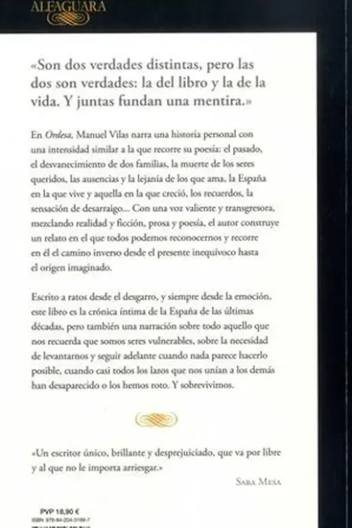 Ordesa. Edition en espagnol, Manuel Vilas