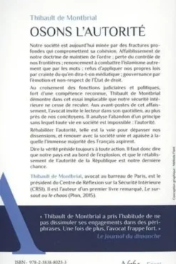 Osons l'autorité, Thibault de Montbrial