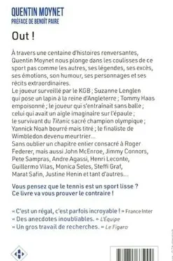 Out ! Histoires dingues et décalées : le tennis comme vous ne l'avez jamais lu, Edition revue et augmentée, Quentin Moynet