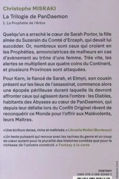 PanDaemon Tome 1 : La Prophétie de l'Arbre, Christophe Misraki