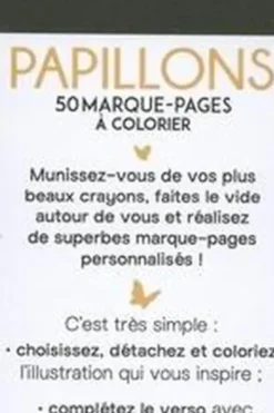 Papillons. 50 marque-pages à colorier, Dessain et Tolra