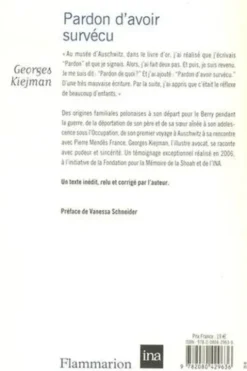 Pardon d’avoir survécu, Georges Kiejman