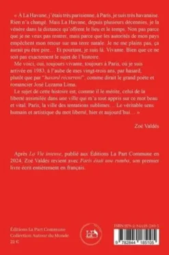 Paris était une rumba, Zoé Valdés