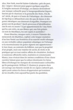 Peaux blanches, masques noirs. Performances du blackface, de Jim Crow au hip-hop, William-T Jr Lhamon