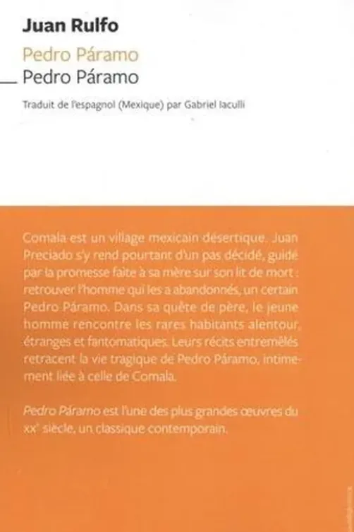 Pedro Páramo. Edition bilingue français-espagnol, Juan Rulfo