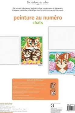 Peinture au numéro chats. Cahier avec palette et pinceau, Jérémy Mariez