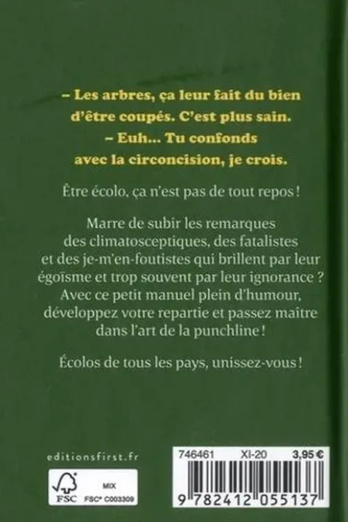 Petit manuel d'autodéfense humoristique quand on est écolo, Benjamin Ifrah