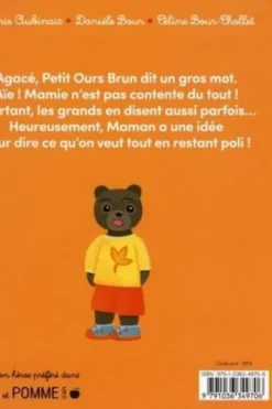 Petit Ours Brun : Petit Ours Brun a dit un gros mot, Marie Aubinais