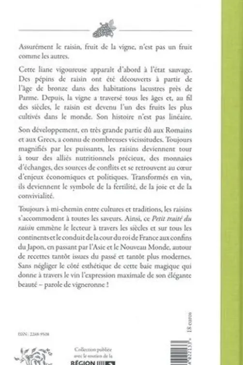 Petit traité du raisin, Patricia Rolland