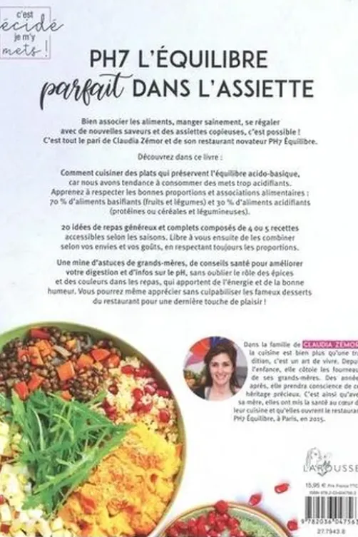 PH7 l'équilibre parfait dans l'assiette, Claudia Zemor
