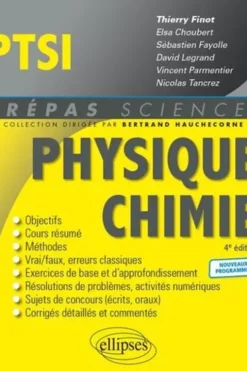 Physique-Chimie PTSI. 4e édition, Thierry Finot