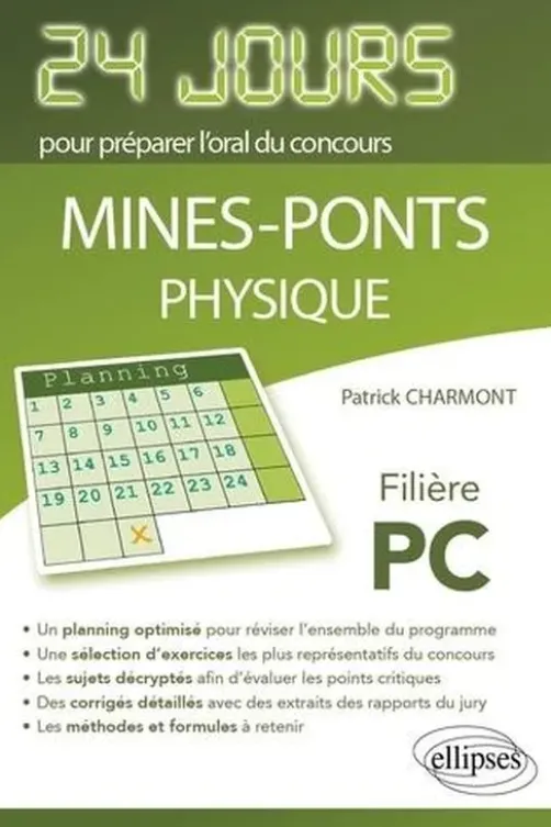 Physique concours Mine-Ponts filière PC, Patrick Charmont
