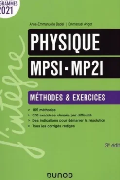 Physique MPSI-MP2I. Méthodes & Exercices, 3e édition, Anne-Emmanuelle Badel