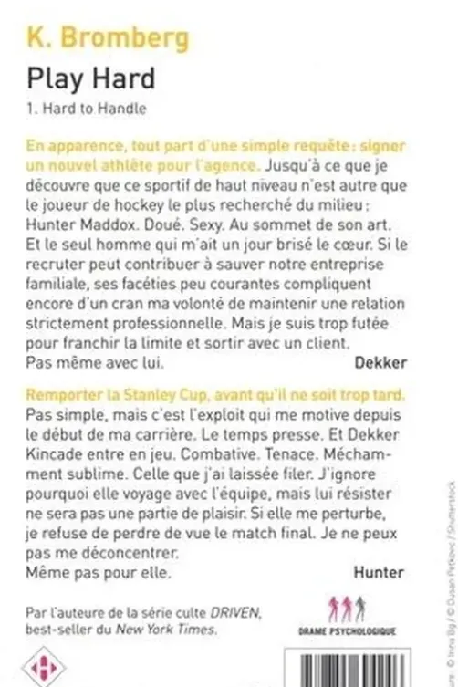 Play Hard Tome 1 : Hard to handle, K. Bromberg