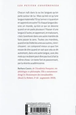 Plus d'une langue, Barbara Cassin