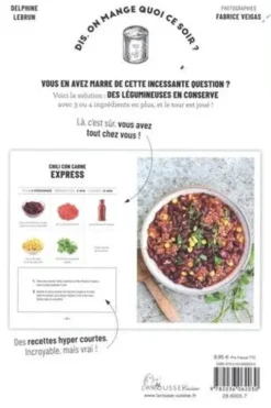 Pois chiches, lentilles et Cie. 50 recettes, 5 ingrédients, 3 étapes maxi, Delphine Lebrun