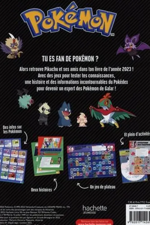 Pokémon L'année 2023. Pokédex - Activités - Histoires, Hachette Jeunesse