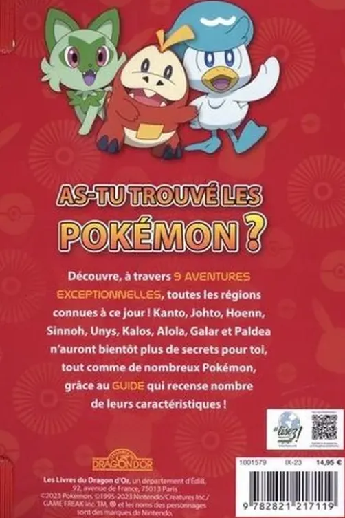 Pokémon L'intégrale des neuf régions. 9 cherche-et-trouve, Nintendo