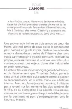 Pour l'amour de... Le Havre, Timothée Duboc