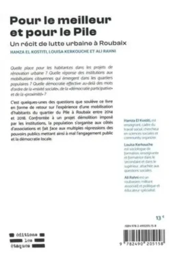 Pour le meilleur et pour le pile. Un récit de lutte urbaine à Roubaix 2014-2018, Hamza El Kostisi
