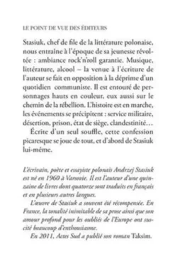 Pourquoi je suis devenu écrivain, Andrzej Stasiuk