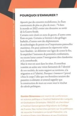 Pourquoi s'emmurer. Essai sur une frénésie planétaire, Damien Simonneau