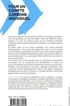 Pour un compte carbone individuel. Des algorithmes au chevet de la planète, Hugues Bersini