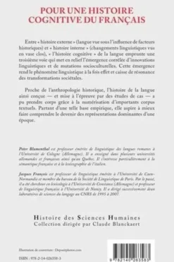 Pour une histoire cognitive du français. Que révèle la combinatoire des mots ?, Peter Blumenthal