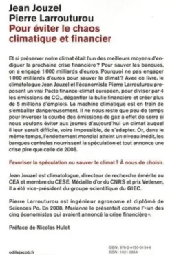 Pour éviter le chaos climatique et financier, Jean Jouzel