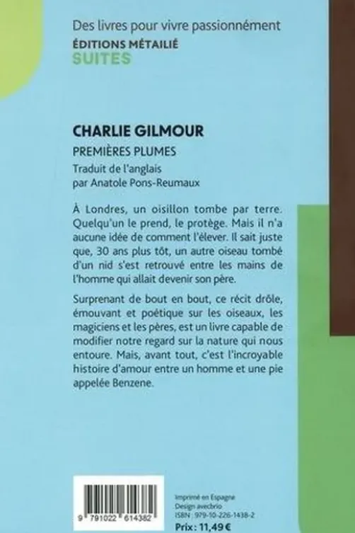 Premières plumes, Charlie Gilmour