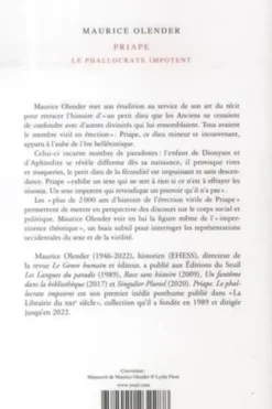 Priape. Le phallocrate impotent, Maurice Olender
