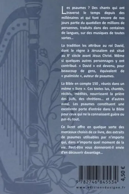 Prier avec David. Poète et chantre, Editions du Signe