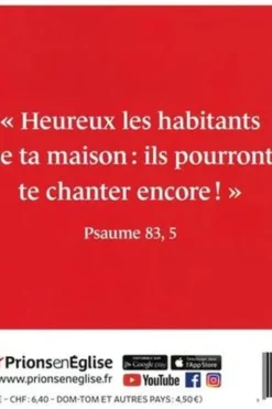 Prions en Eglise petit format N° 463, juillet 2025, Karem Bustica