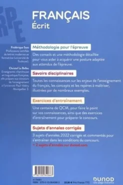 Professeur des écoles Français - Ecrit. CRPE + Master MEEF, Edition 2023, Frédérique Saez