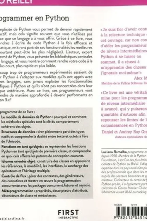 Programmer avec Python, Luciano Ramalho
