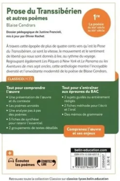 Prose du Transsibérien et autres poèmes, Blaise Cendrars