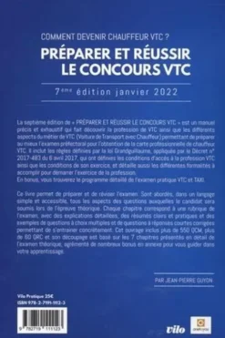 Préparer et réussir le concours VTC. Comment devenir chauffeur VTC ? Edition 2022, Jean-Pierre Guyon