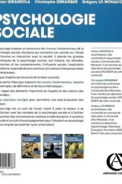 Psychologie sociale. Cours, méthodologie, entraînement, Fabien Girandola