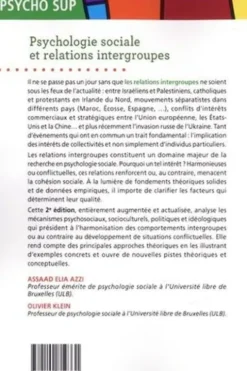 Psychologie sociale et relations intergroupes. 2e édition, Assaad Elia Azzi