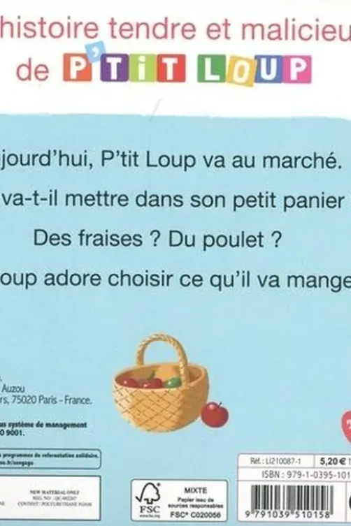 P'tit Loup : P'tit Loup va au marché, Orianne Lallemand