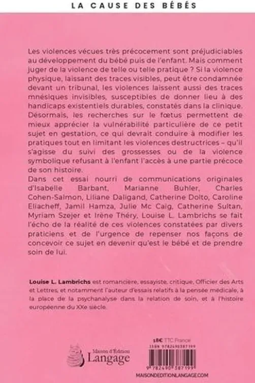 Puisqu'ils n'en diront rien. Violences faites au bébé, Louise Lambrichs