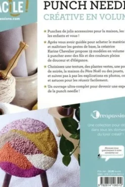 Punch needle. Créative en volume, Karine Chevalier