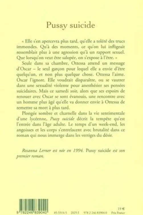 Pussy suicide, Rosanna Lerner
