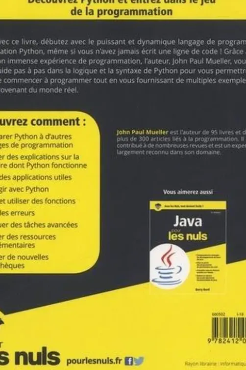 Python pour les nuls. 2e édition, John-Paul Mueller