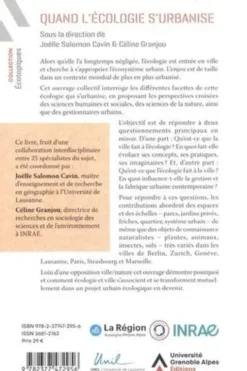 Quand l'écologie s'urbanise, Joëlle Salomon Cavin