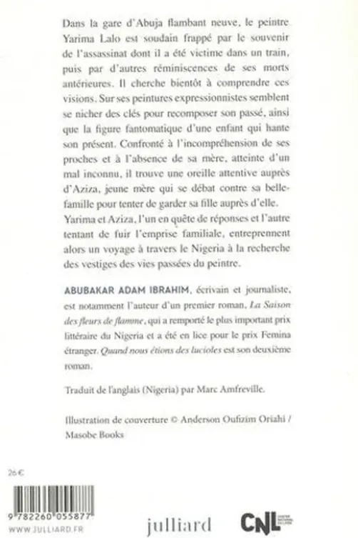 Quand nous étions des lucioles, Abubakar Adam Ibrahim