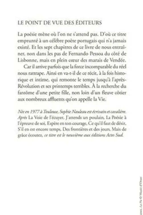 Quand viendra le printemps, Sophie Nauleau
