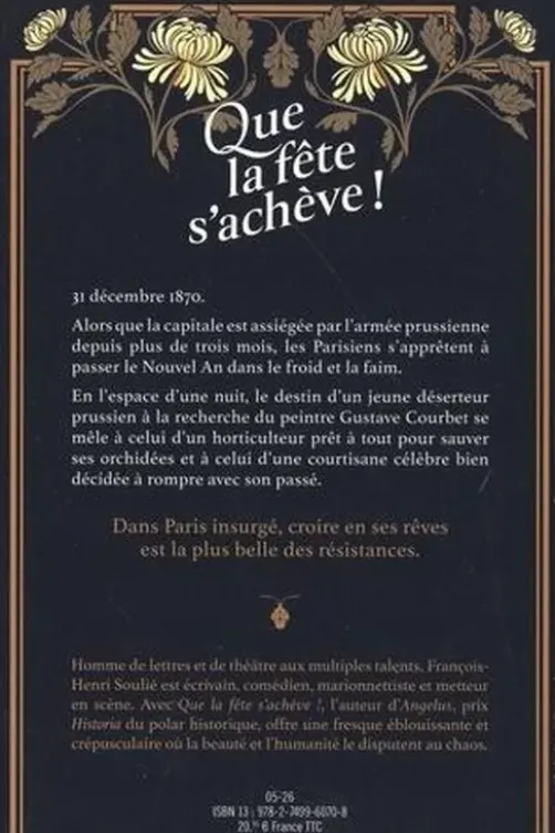 Que la fête s'achève !, François-Henri Soulié
