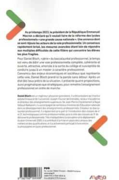 Quel avenir pour l'enseignement professionnel ?, Daniel Bloch
