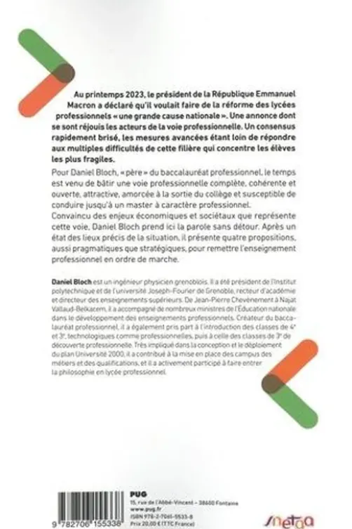 Quel avenir pour l'enseignement professionnel ?, Daniel Bloch